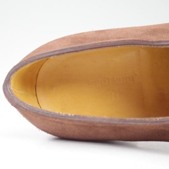 美品★ジョンロブ 5E【★8695ラスト/PIERSON】プレーントゥ/スエード/JOHN LOBB★b008
