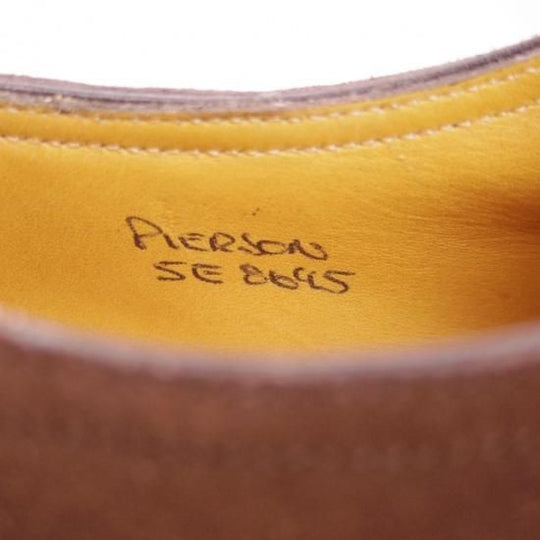 美品★ジョンロブ 5E【★8695ラスト/PIERSON】プレーントゥ/スエード/JOHN LOBB★b008