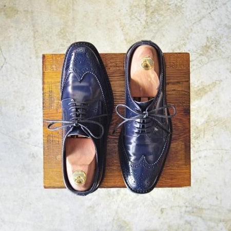 美品★PRADA/プラダ(レディース) SIZE 37.5【★ウイングチップ】フルブローグ/靴/シューズ★b010