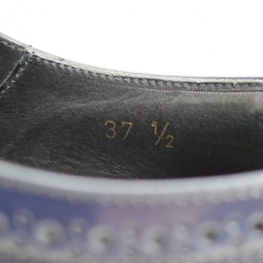 美品★PRADA/プラダ(レディース) SIZE 37.5【★ウイングチップ】フルブローグ/靴/シューズ★b010