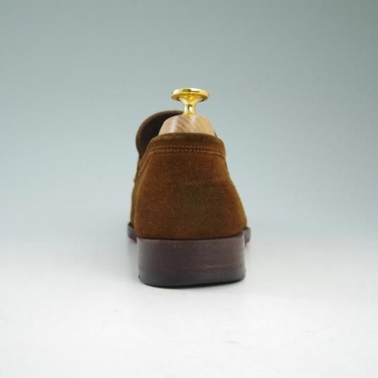 極美品★(伊)ボノーラ SIZE 6.5【★コインローファー】スエード/旧ボノーラ/BONORA★b012