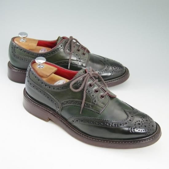 美品☆トリッカーズ SIZE 9【定価10万以上☆コードバン/緑色】バートン