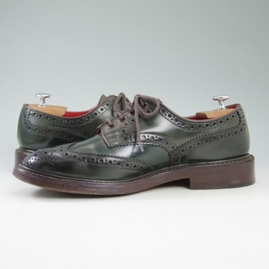 美品★トリッカーズ SIZE 9【定価10万以上★コードバン/緑色】バートン/BOURTON/m5633/カントリー短靴/Tricker's★b013