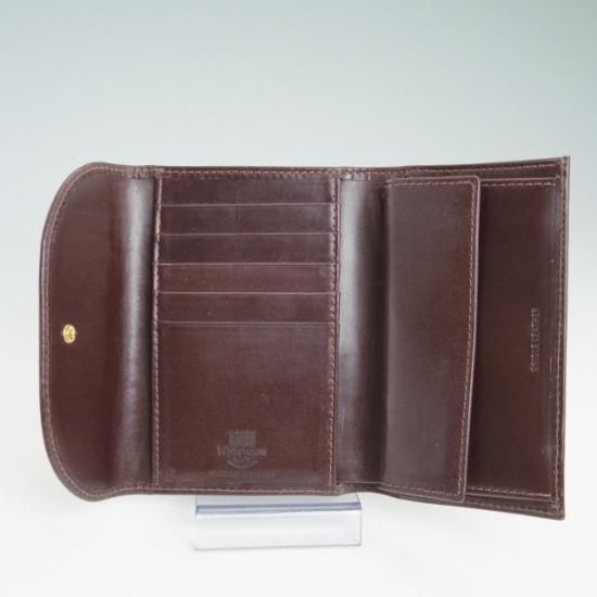 未使用★ホワイトハウスコックス【★三つ折り財布/ブライドルレザー】メンズ/Whitehouse Cox★a958