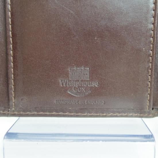 未使用★ホワイトハウスコックス【★三つ折り財布/ブライドルレザー】メンズ/Whitehouse Cox★a958