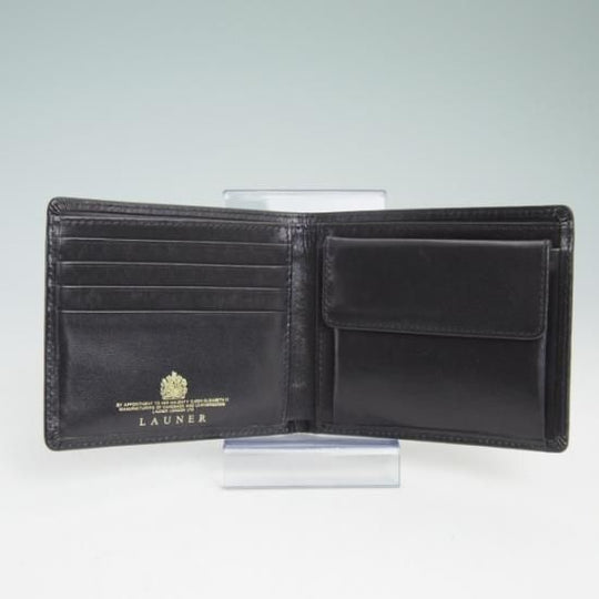 美品★(英)ロウナー/二つ折り財布【★ロイヤルワラント】レザー/メンズ/RAUNER★a959