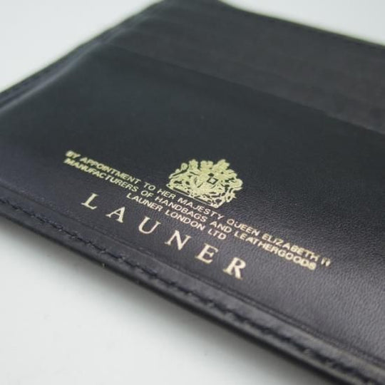 美品★(英)ロウナー/二つ折り財布【★ロイヤルワラント】レザー/メンズ/RAUNER★a959