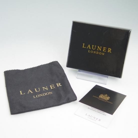 美品★(英)ロウナー/二つ折り財布【★ロイヤルワラント】レザー/メンズ/RAUNER★a959