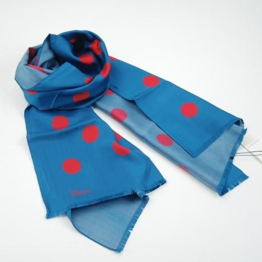 未使用★(伊)ブレック/Blech【定価3.2万円★ストール】TOMORROWLAND取扱/トゥモローランド/シルクプリント★a0N4779