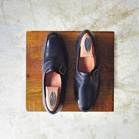 極美品★エドワードグリーン(レディース) 22.5cm/UK3.5C【★モンクストラップ】EDWARD GREEN★b015