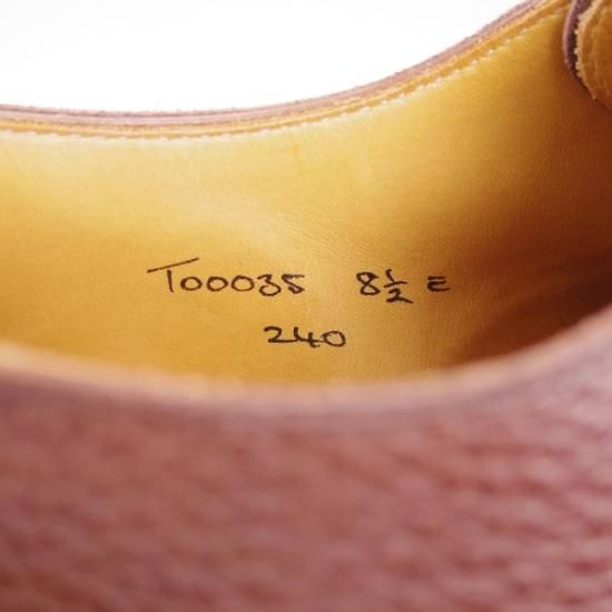 ★クロケット&ジョーンズ UK8/US8.5E【★ブルックスブラザーズ別注/Peal&co BROOKS BROTHERS/240ラスト】Crockett＆Jones★b020