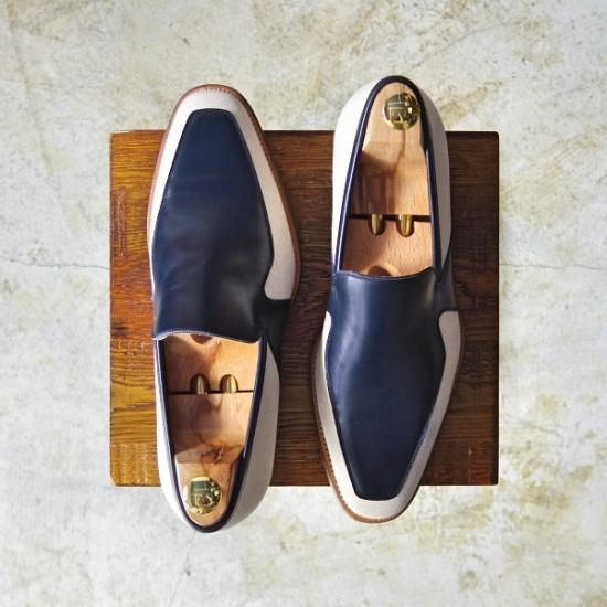 美品★(伊)ステファノベーメル SIZE 41【★希少!!ヴァレクストラ別注】valextra/ローファー/ベーメル/Stefano Bemer★b023