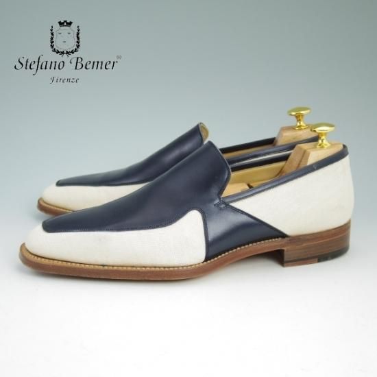 美品★(伊)ステファノベーメル SIZE 41【★希少!!ヴァレクストラ別注】valextra/ローファー/ベーメル/Stefano Bemer★b023