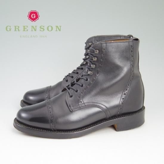 美品★(英)グレンソン 5F【★ブーツ】黒/GRENSON★b025