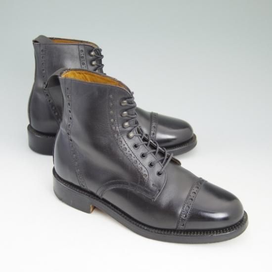 美品★(英)グレンソン 5F【★ブーツ】黒/GRENSON★b025