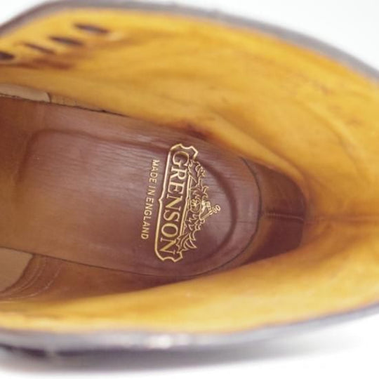 美品★(英)グレンソン 5F【★ブーツ】黒/GRENSON★b025