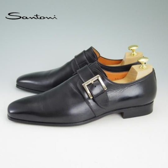 極美品★サントーニ SIZE 8【定価10万円程度★モンクストラップ】Santoni★b027