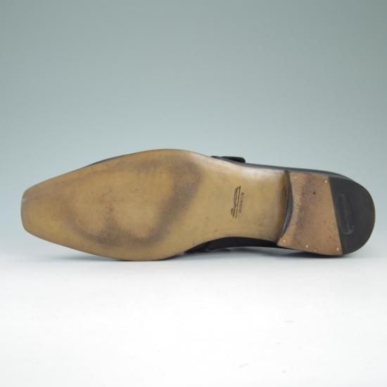 極美品★サントーニ SIZE 8【定価10万円程度★モンクストラップ】Santoni★b027