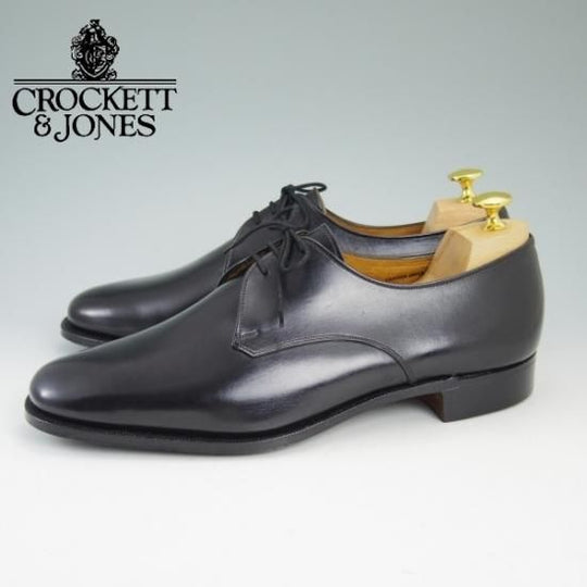 未使用★クロケット＆ジョーンズ 8.5FF【★旧ロゴ/デッドストック/ハンドグレード/WOOD STOCK2/Vフロント】Crockett＆Jones★b032