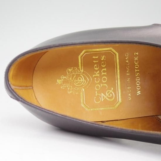 未使用★クロケット＆ジョーンズ 8.5FF【★旧ロゴ/デッドストック/ハンドグレード/WOOD STOCK2/Vフロント】Crockett＆Jones★b032