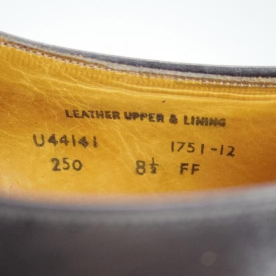 未使用★クロケット＆ジョーンズ 8.5FF【★旧ロゴ/デッドストック/ハンドグレード/WOOD STOCK2/Vフロント】Crockett＆Jones★b032