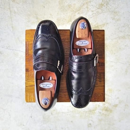 極美品★トリッカーズ SIZE 8.5【★(米)Grahame Fowler Original別注】モンクストラップ/M6146/Tricker's★b035