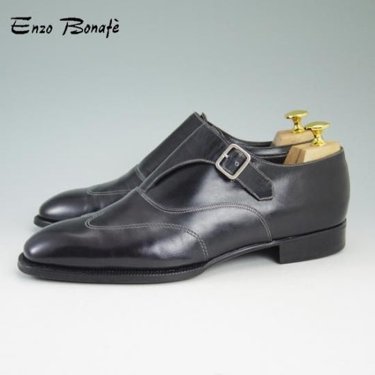 極上★エンツォボナフェ SIZE 41.5【★BEAMS別注/サイドモンク】モンクストラップ/ビームス/ENZO BONAFE★b037