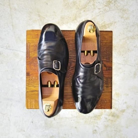 ★ジョンロブ ロンドン UK8程度【時価80万円程度★最高級!!ビスポーク商品】モンクストラップ/JOHN LOBB LONDON★b038