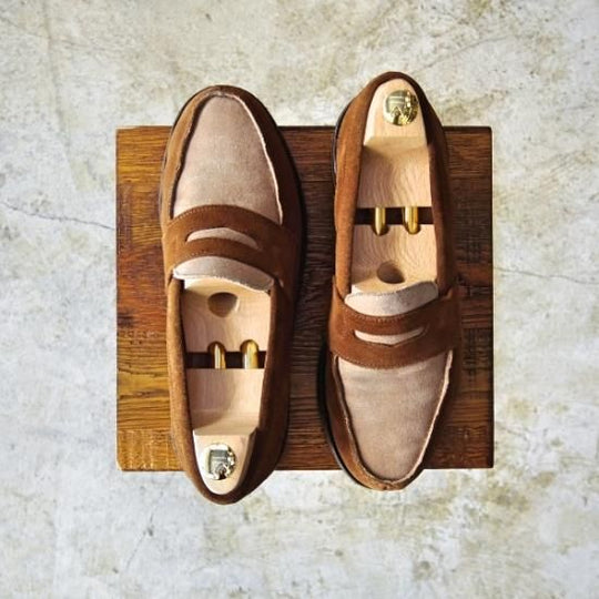 美品★アルフレッドサージェント SIZE 7.5【定7万以上★エクスクルーシブ】スエード/コインローファー/サージェント/Alfred Sargent★b039