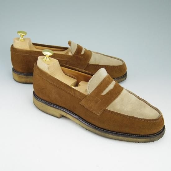 美品★アルフレッドサージェント SIZE 7.5【定7万以上★エクスクルーシブ】スエード/コインローファー/サージェント/Alfred Sargent★b039