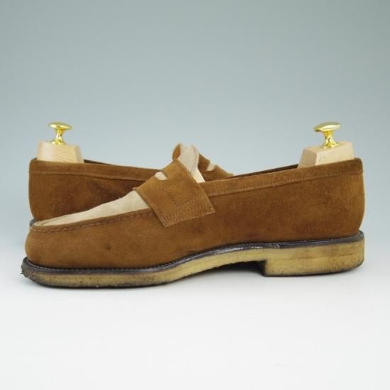 美品★アルフレッドサージェント SIZE 7.5【定7万以上★エクスクルーシブ】スエード/コインローファー/サージェント/Alfred Sargent★b039