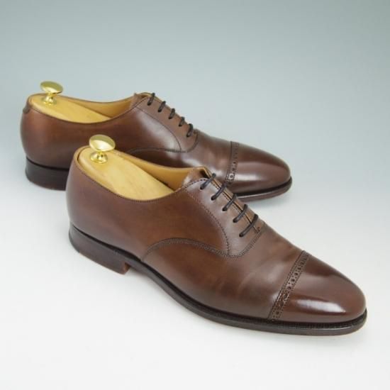 極美品★クロケット&ジョーンズ 6.5D【★LANGTON/パンチドキャップトゥ】Crockett&Jones★b043