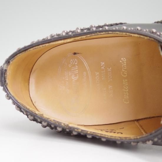 美品★チャーチ 60F/UK6【★バーウッド/スタッズ/BURWOOD 2S/81ラスト/4都市ロゴ/ポリッシュドバインダーカーフ】Church's★b054
