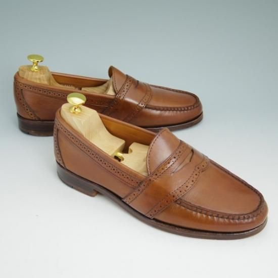 極美品★(米製)ランコート US7.5E【★ラルフローレン別注】Ralph Lauren/コインローファー/RANCOURT★b057