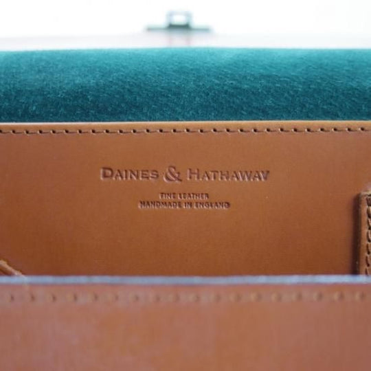 美品★(英)デインズ&ハザウェイ【★ブライドルレザー仕様】DAINES&HATHAWAY/ブリーフケース/茶/メンズ ビジネス バッグ★N4791