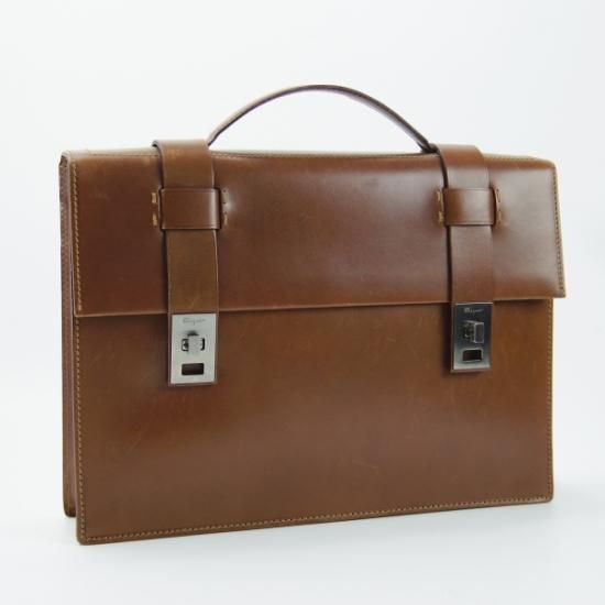サルヴァトーレフェラガモ ビジネスバッグ ブリーフケース グレージュ メンズ 極上☆サルヴァトーレ フェラガモ/Ferragamo【定20万程度