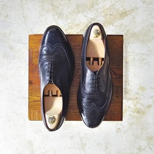 ★英国製/リーガル UK7.5【80s最高級ライン★ブリティッシュ コレクション】フルブローグ/REGAL BRITISH COLLECTION★b065