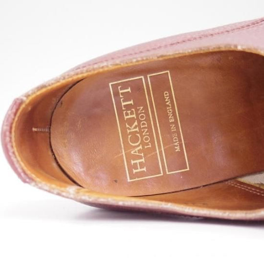 極上★クロケット&ジョーンズ UK7.5【★ (英)HACKETT/ハケット別注/232ラスト/ストレートチップ】Crockett&Jones★b069