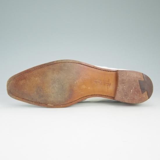 極上★クロケット&ジョーンズ 7D【★ポールスミス別注/PaulSmith/コインローファー/白】Crockett&Jones★b070