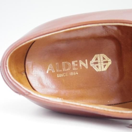美品★オールデン 7.5D【★超希少!!トゥルーバランスラスト/Vチップ】8701/旧ロゴ/Alden★b077