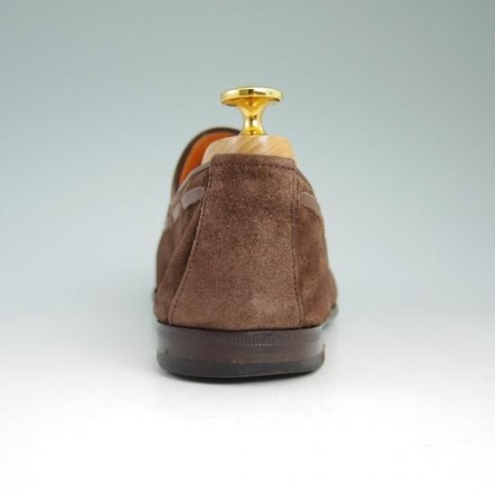 美品★サントーニ SIZE 6【★ビームス/BEAMS別注】タッセルローファー/スエード/Santoni★b079