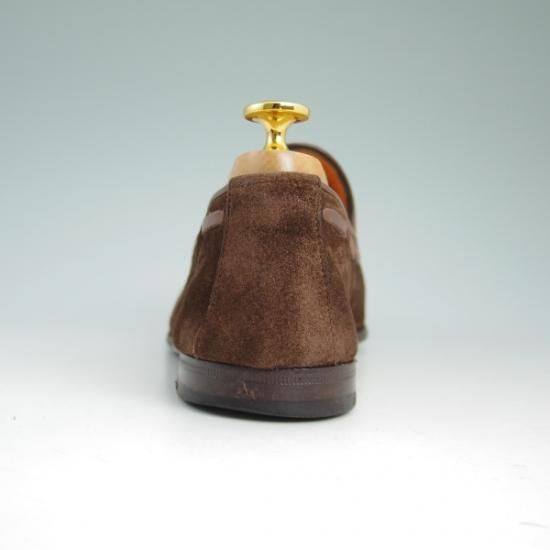 美品★サントーニ SIZE 6【★ビームス/BEAMS別注】タッセルローファー/スエード/Santoni★b079