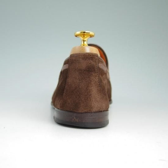 美品★サントーニ SIZE 6【★ビームス/BEAMS別注】タッセルローファー/スエード/Santoni★b079