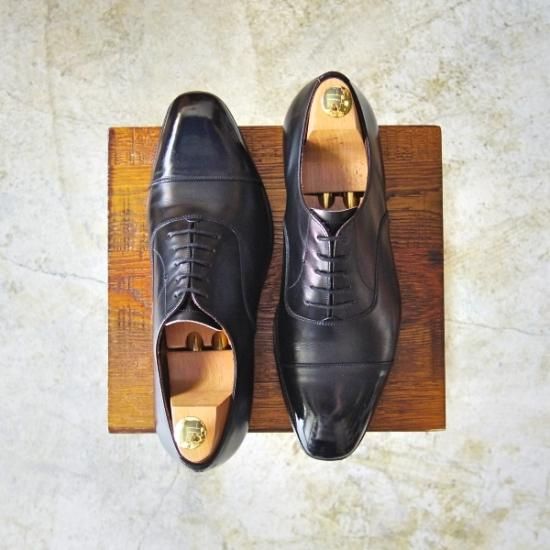 美品★(英)グレンソン 8E【★ストレートチップ】33551/黒/80027/GRENSON★b080