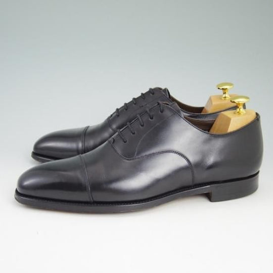 美品★(英)グレンソン 8E【★ストレートチップ】33551/黒/80027/GRENSON★b080