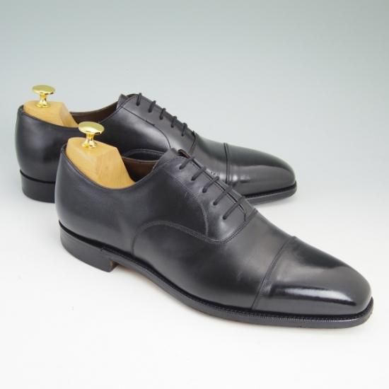 美品★(英)グレンソン 8E【★ストレートチップ】33551/黒/80027/GRENSON★b080