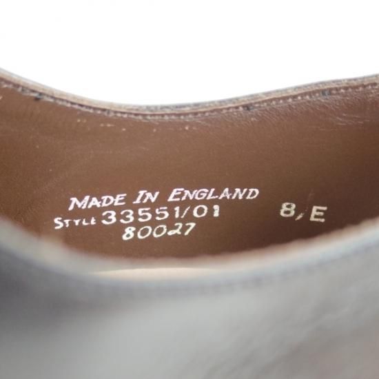 美品★(英)グレンソン 8E【★ストレートチップ】33551/黒/80027/GRENSON★b080