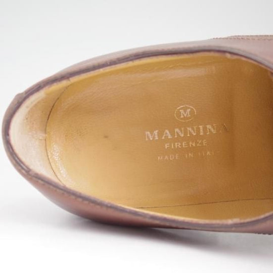 極上★(伊)マンニーナ SIZE 6.5【★ストレートチップ】MANNINA★b081