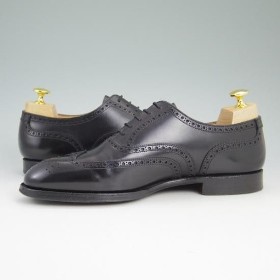 極美品★クロケット&ジョーンズ 7.5E【★上級!!ハンドグレードライン】Downing/330ラスト/フルブローグ/Crockett&Jones★b084