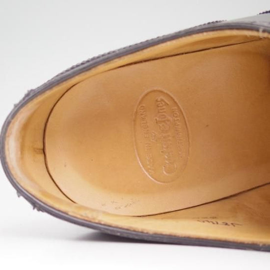 極美品★クロケット&ジョーンズ 7.5E【★上級!!ハンドグレードライン】Downing/330ラスト/フルブローグ/Crockett&Jones★b084